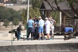 Joanne Goedhart, Mark Hodgkinson, caddy of Joanne, Roberta Trzebinski, Ziggy Trzebinski